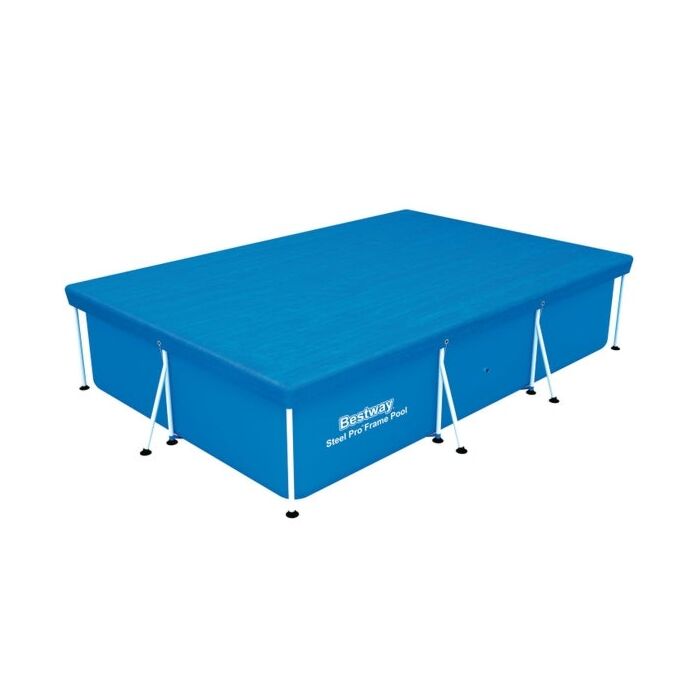 Abdeckplane Schwimmbad Flowclear Cover Steal Pro Rechteck 300 cm - BESTWAY