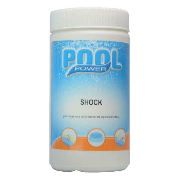 Pool Power shock 55 gramm tablets 1 kg Pool Power shock 55 gramm tablets 1 kg