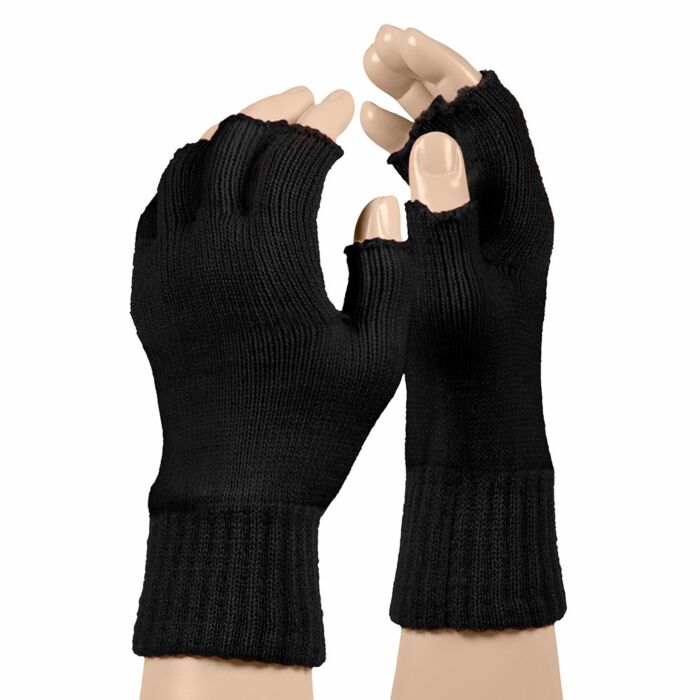 Fingerlose Handschuhe schwarz Fingerlose Handschuhe schwarz
