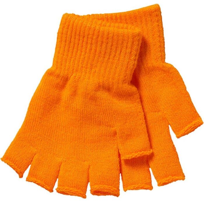 Fingerlose Faschingshandschuhe Kinder fluor orange - Apollo Fingerlose Faschingshandschuhe Kinder fluor orange - Apollo