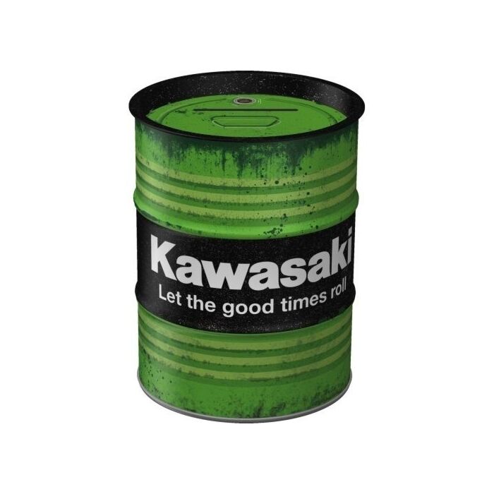 Money Box Oil Barrel Kawasaki - Let the good times roll