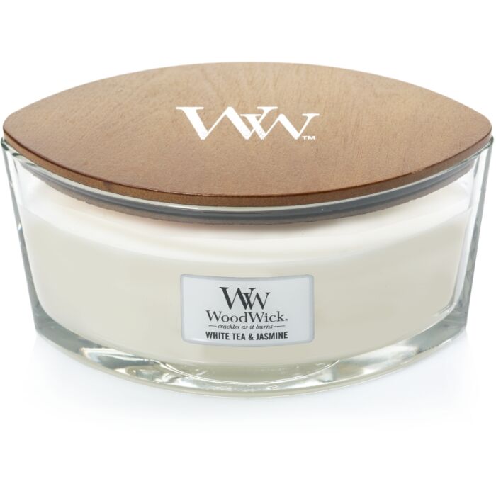 White Tea & Jasmine Ellipse Candle - Woodwick