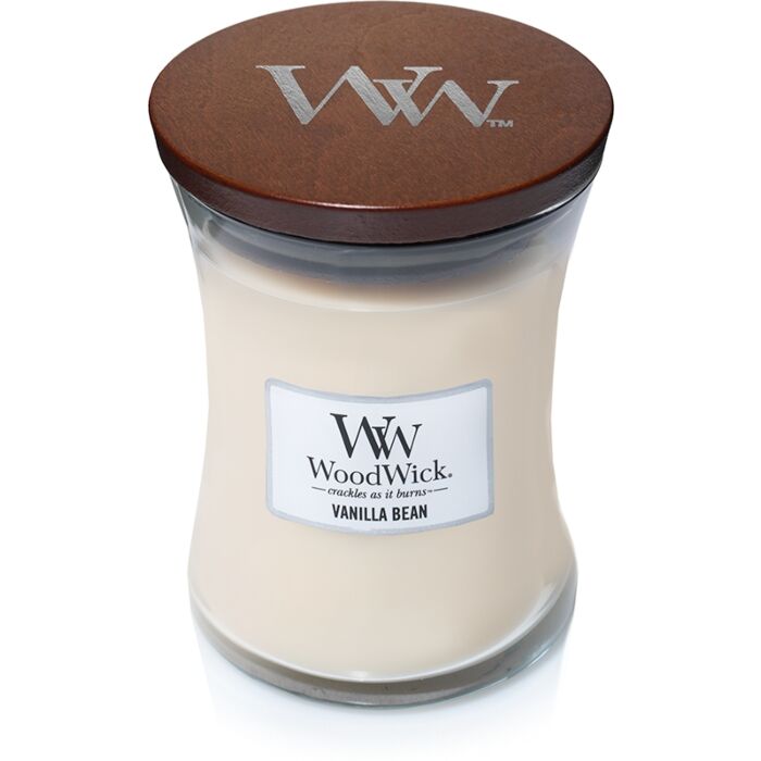 Vanilla Bean medium Candle - Woodwick Vanilla Bean medium Candle - Woodwick
