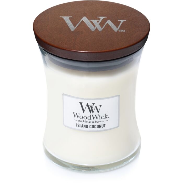 Island Coconut medium Candle - WoodWick