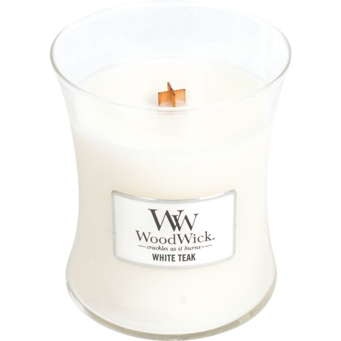 White teak medium Candle - Woodwick White teak medium Candle - Woodwick