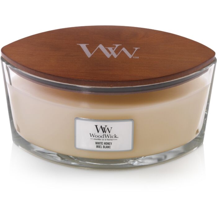 White Honey Ellipse Candle - Woodwick White Honey Ellipse Candle - Woodwick
