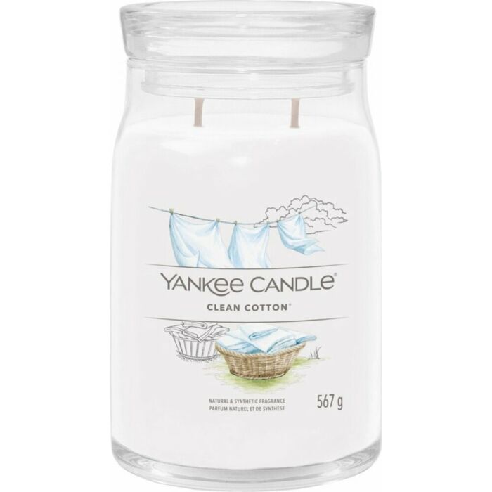 Clean Cotton Signature großglas - Yankee Candle Clean Cotton Signature großglas - Yankee Candle