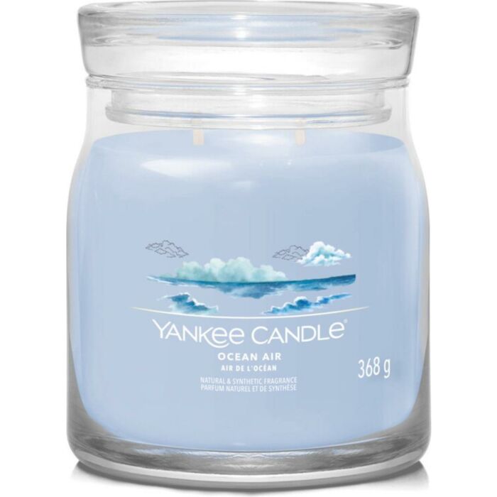 Ocean Air Signature Medium Jar - Yankee Candle Ocean Air Signature Medium Jar - Yankee Candle