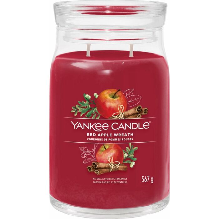 Red Apple Wreath Signature Large Jar - Yankee Candle Red Apple Wreath Signature Large Jar - Yankee Candle