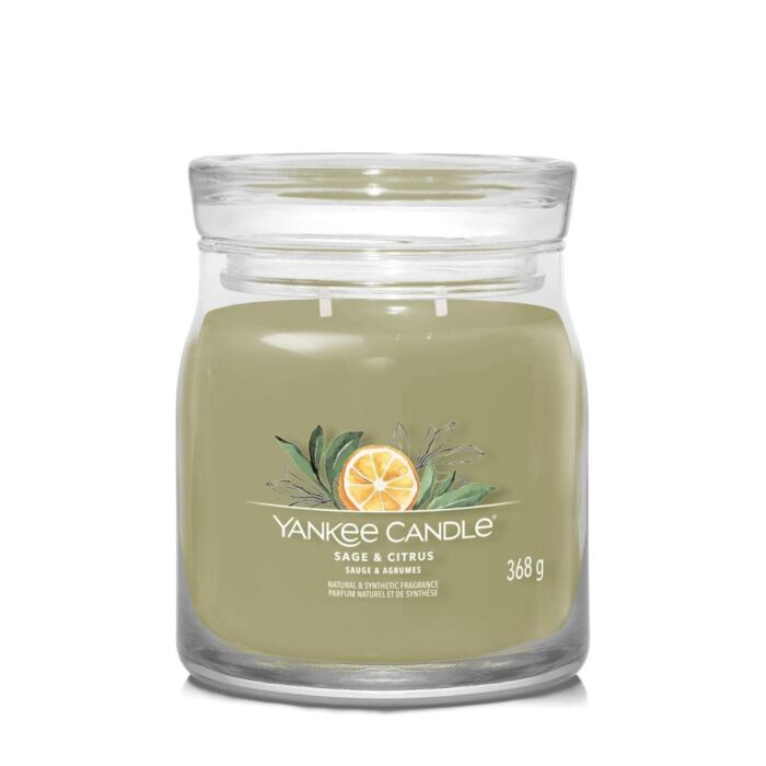 Sage & Citrus Signature Medium Jar – Yankee Candle