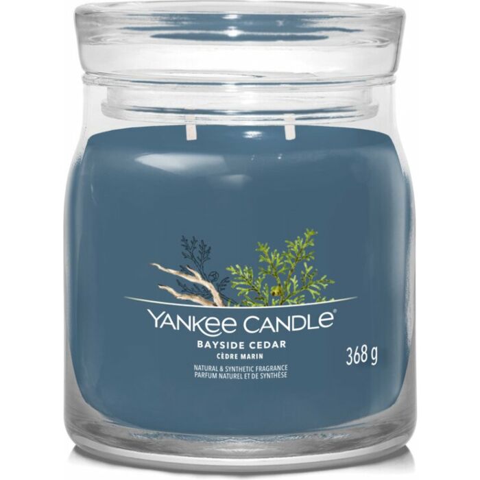 Bayside Cedar Signature medium Jar - Yankee Candle