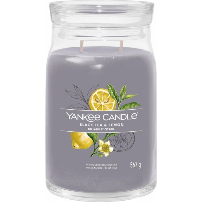 Black Tea & Lemon Signature large Jar - Yankee Candle