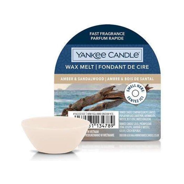 Amber & Sandalwood Wax Melt – Yankee Candle
