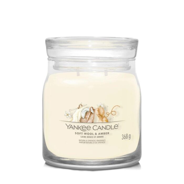 Soft Wool & Amber Signature Medium Jar – Yankee Candle Soft Wool & Amber Signature Medium Jar – Yankee Candle