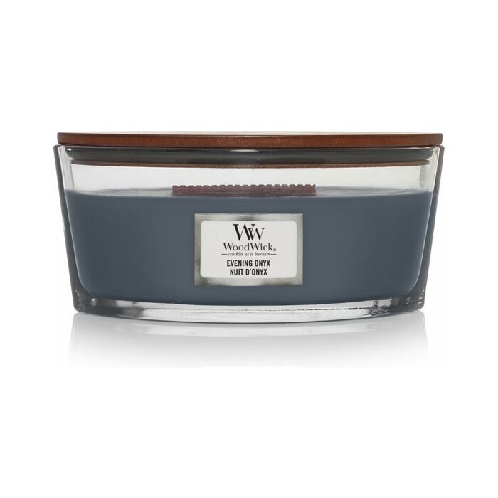 Evening Onyx Ellipsenkerze – WoodWick