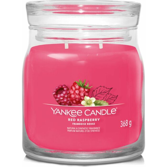 Red Raspberry Signature Medium Jar - Yankee Candle Red Raspberry Signature Medium Jar - Yankee Candle