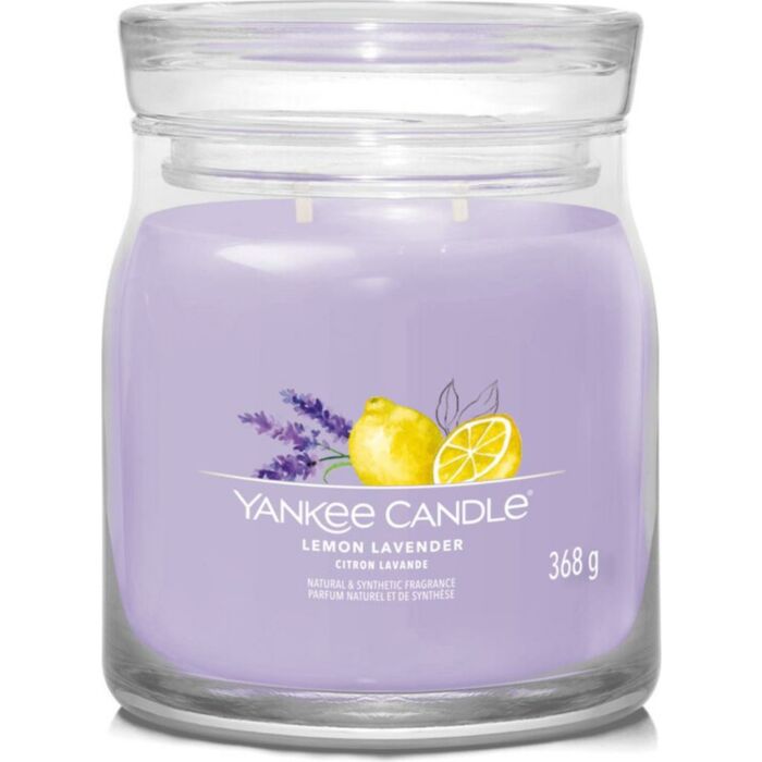Lemon Lavender Signature Mittelglas - Yankee Candle Lemon Lavender Signature Mittelglas - Yankee Candle