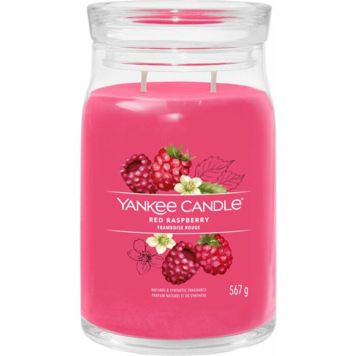 Red Raspberry Signature Large Jar - Yankee Candle