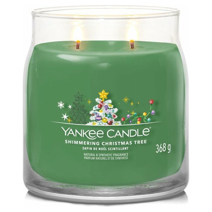 Shimmering Christmas Tree Signature Medium Jar - Yankee Candle