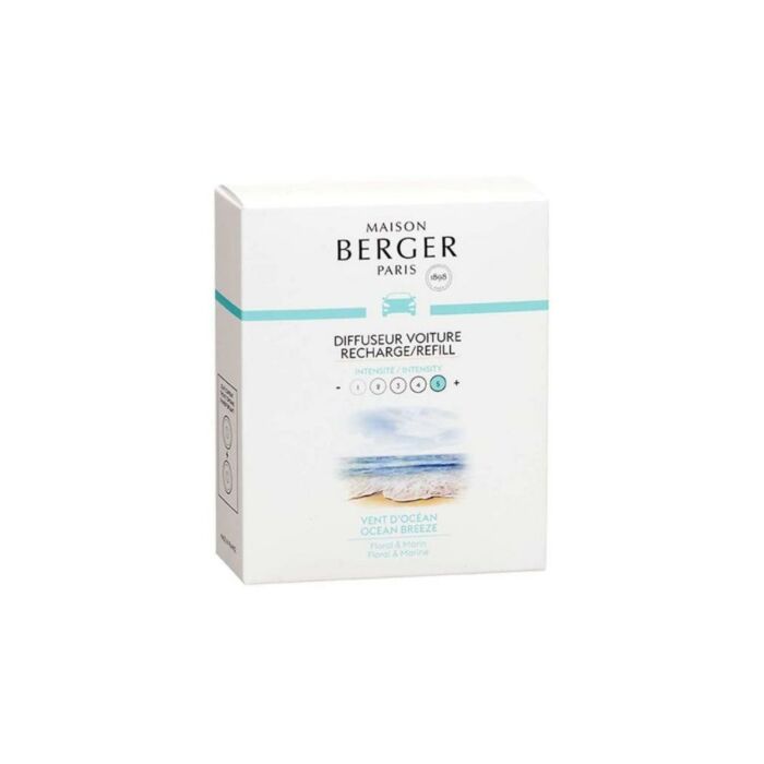 Auto-Parfüm Nachfüllpackung 2 Stück Vent d'Océan - Lampe Berger