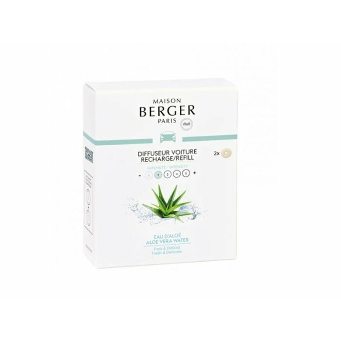 Auto-Parfüm Nachfüllpackung 2 Stück Eau d'Aloe - Lampe Berger