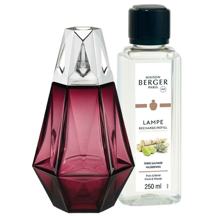 Geschenkset Prisme Grenat - Lampe Berger Geschenkset Prisme Grenat - Lampe Berger