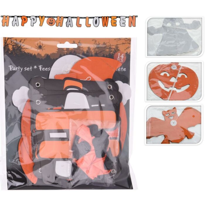 Halloween-Party-Set mit Girlanden