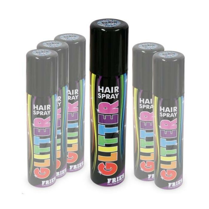 Hairspray Glitter silber; 100 ml