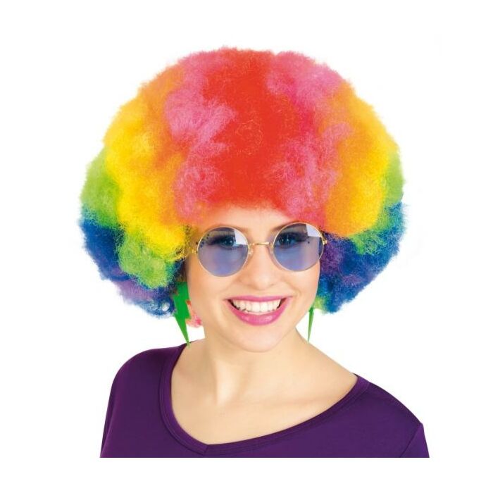 Perücke Afro Rainbow
