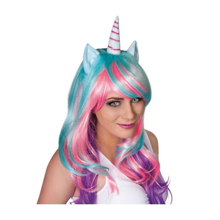 Perücke Einhorn