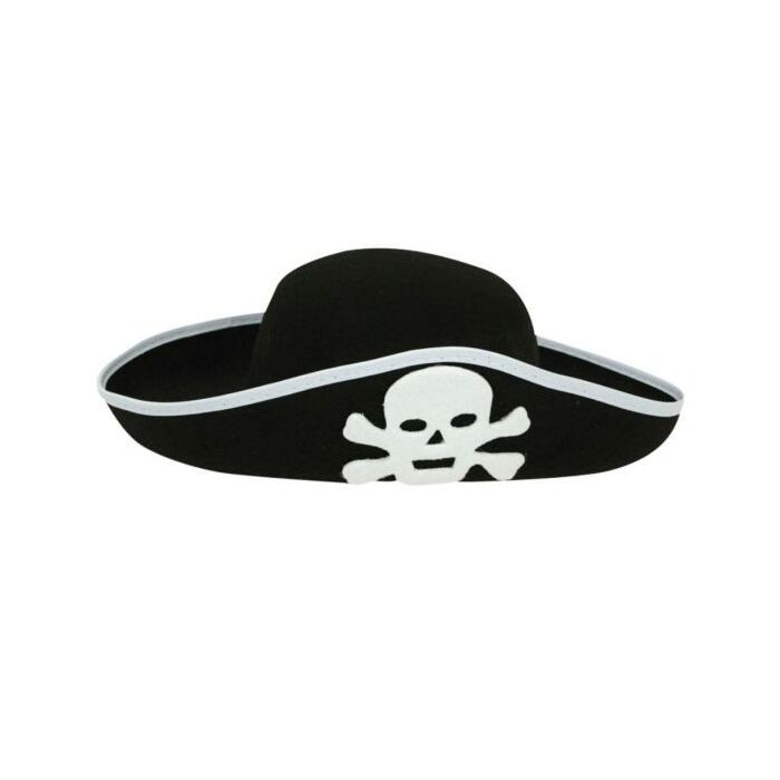 Piratenhut schwarz 56 cm
