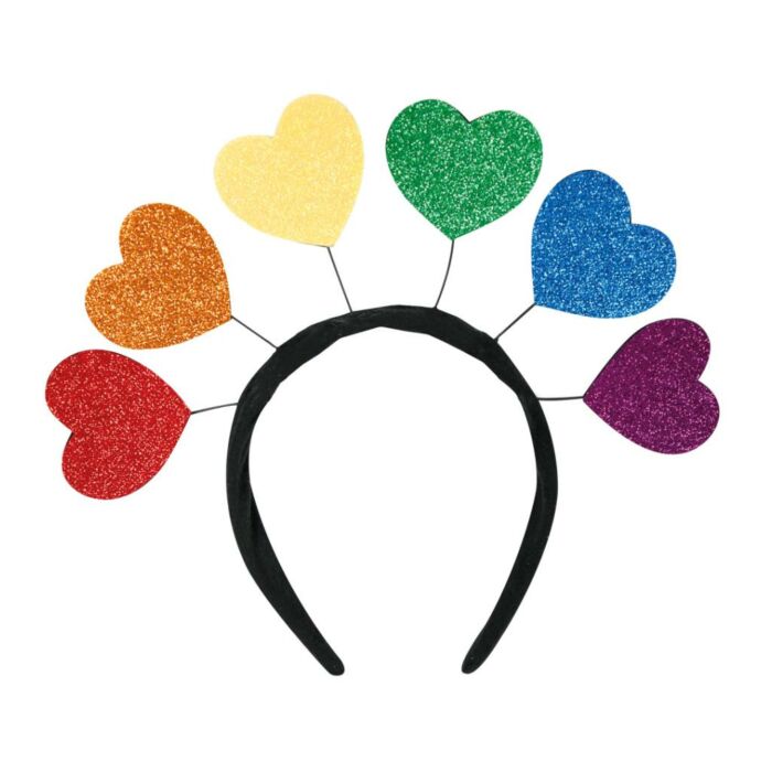 Haarreif Glitzerherzen