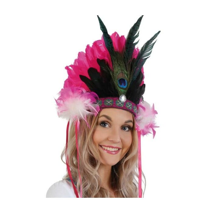Samba Feder-Kopfschmuck pink Samba Feder-Kopfschmuck pink