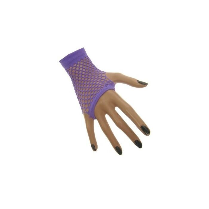 Netzhandschuh kurz fingerlos fluor lila Netzhandschuh kurz fingerlos fluor lila