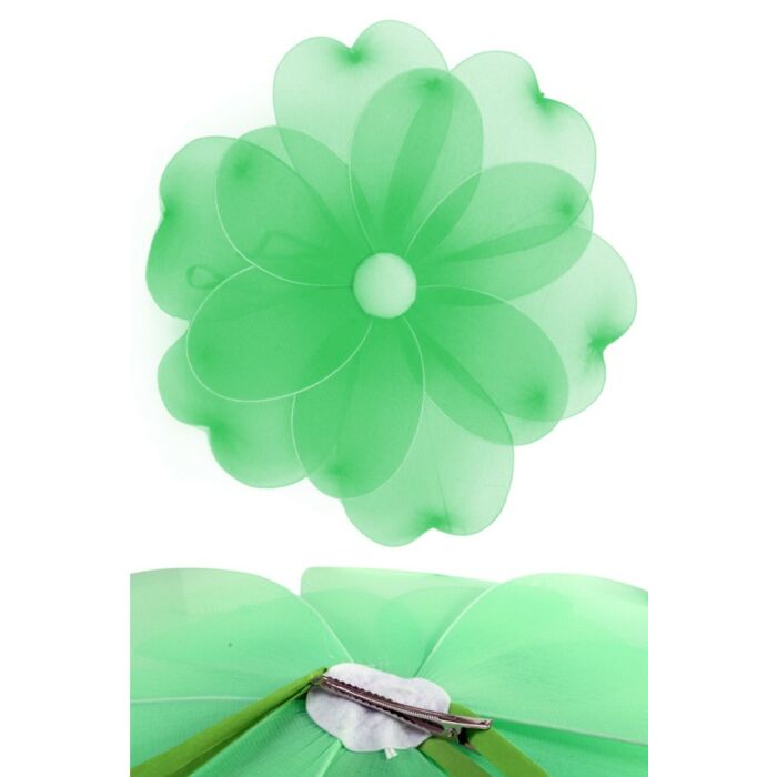 Blume mit Clip grün 55 cm