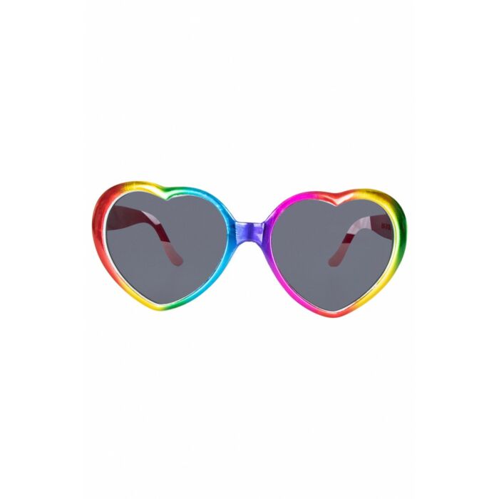 Herzbrille Regenbogen Herzbrille Regenbogen