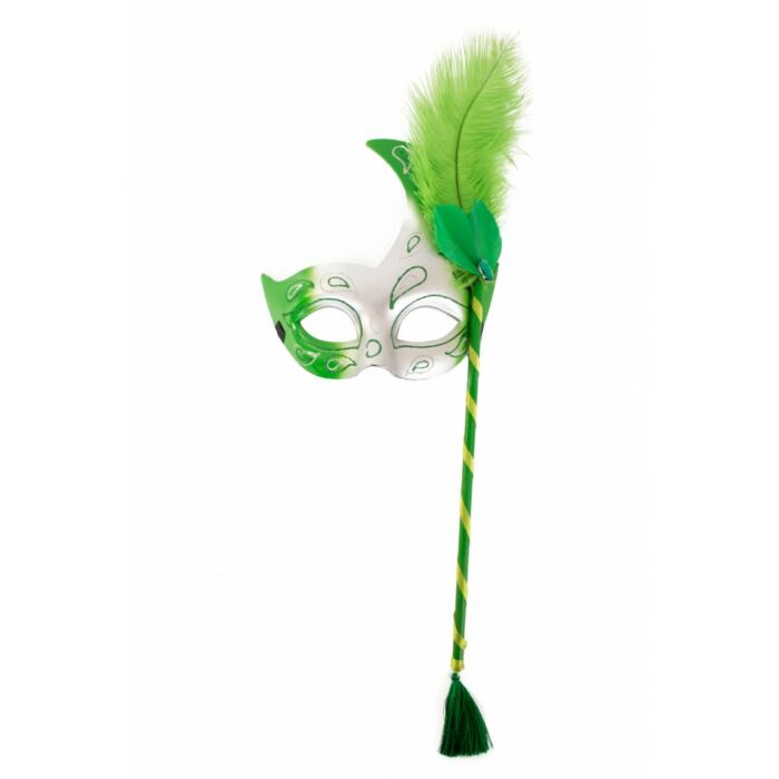 Augenmaske auf Stab grün 50 cm Augenmaske auf Stab grün 50 cm