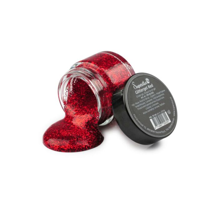 Glitzergel Superstar Rot 15ml
