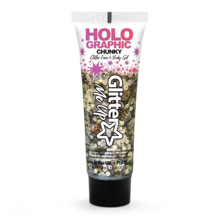 Holografische klobige glitter gel Golden girl Holografische klobige glitter gel Golden girl