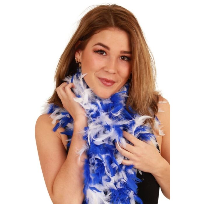 Boa weiß blau 180 cm Boa weiß blau 180 cm