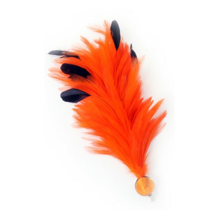 Federbusch orange mit Spiel biegbar Federbusch orange mit Spiel biegbar