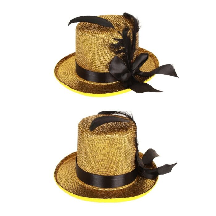 Midi-Zylinder glitzern gold Midi-Zylinder glitzern gold