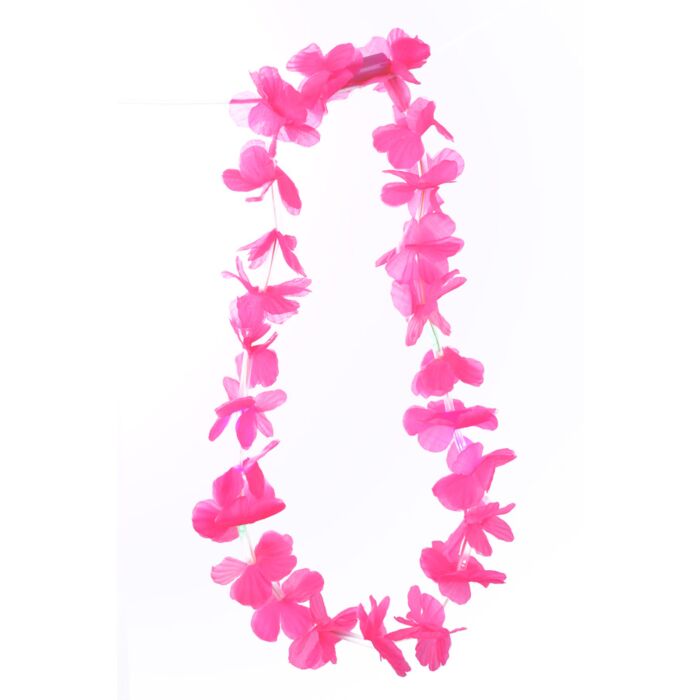 Hawaii Girlande rosa mit Licht