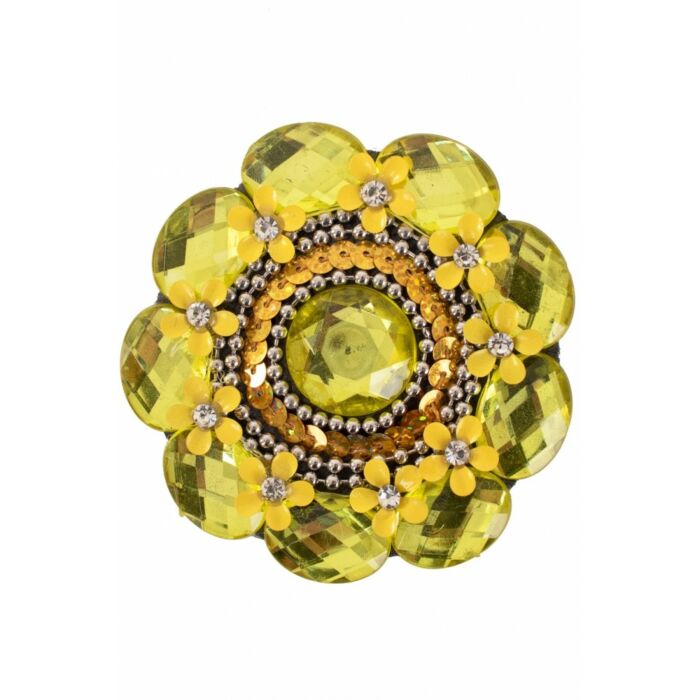 Brosche Blume gelb Brosche Blume gelb