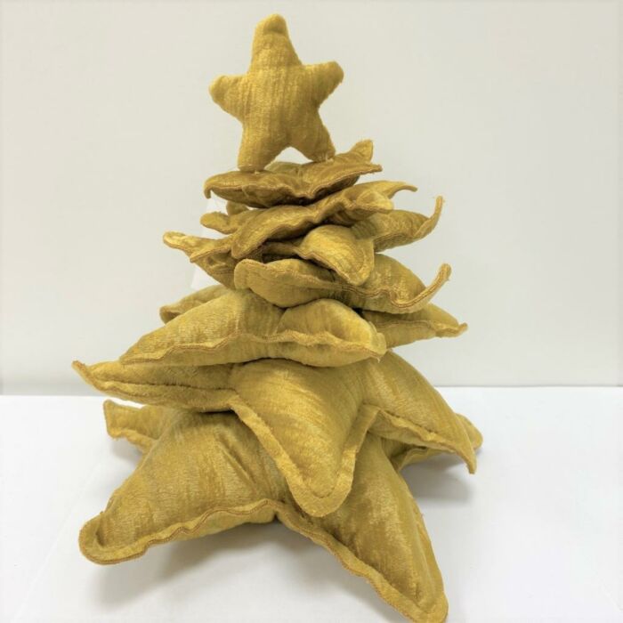 Baum velours 21x23cm ocher