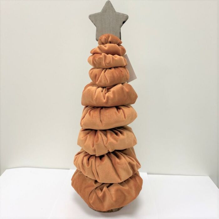 Baum mit stern velours 15xh40cm terra Baum mit stern velours 15xh40cm terra