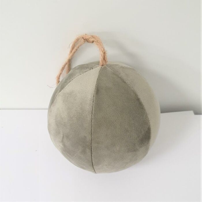 Hänger bol stoff 12cm velours grau Hänger bol stoff 12cm velours grau