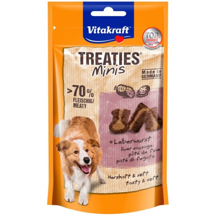 Hundesnack Treaties minis Leberwurst 48g Hundesnack Treaties minis Leberwurst 48g