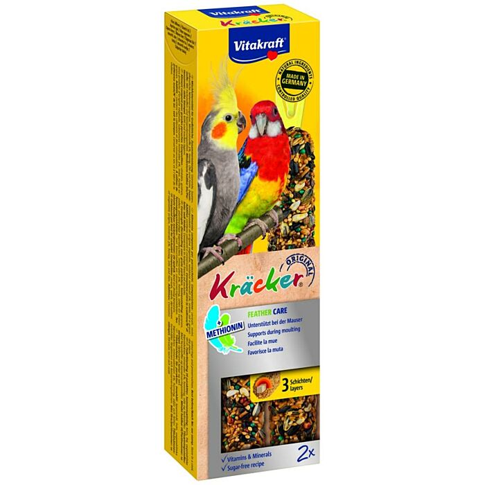 Kracker Feather für Nymphensittiche 2in1 – Vitakraft Kracker Feather für Nymphensittiche 2in1 – Vitakraft