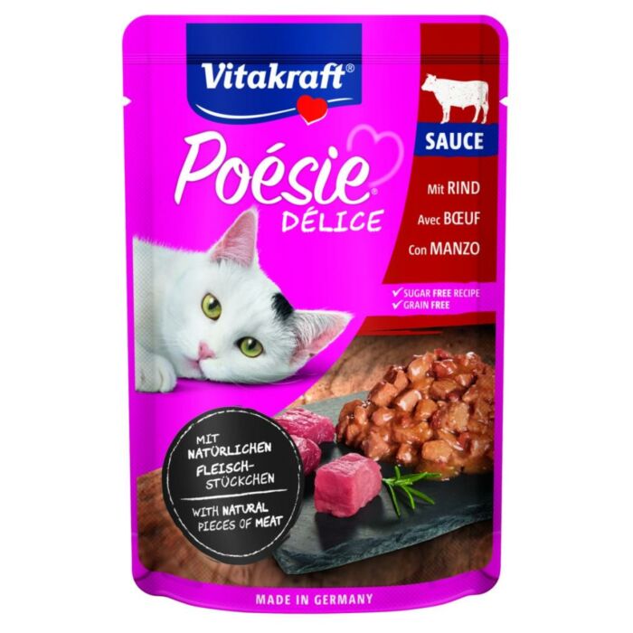 Vitakraft Katzenfutter Poésie Déli Sauce rund 85 gr Vitakraft Katzenfutter Poésie Déli Sauce rund 85 gr